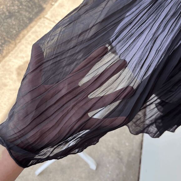 Victoria’s Secret Sheer Pleated Babydoll Lingerie Black Chemise Sz M - Picture 6 of 8